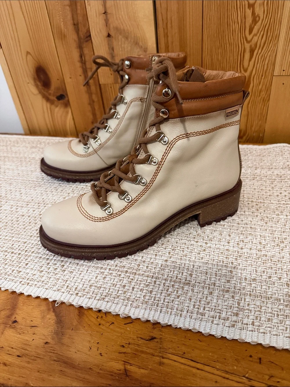 Pikolinos Aspe Leather lace-up/Zip-up Ankle Boots